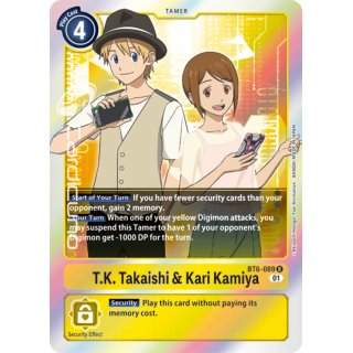 T.K. Takaishi & Kari Kamiya BT6-089 EN Digimon BT6 Double Diamond Sammelkarte