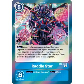 Raddle Star BT6-098 EN Digimon BT6 Double Diamond Sammelkarte