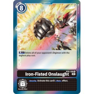 Iron-Fisted Onslaught BT6-106 EN Digimon BT6 Double Diamond Sammelkarte