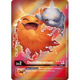 DemiMeramon BT6-001 AA Alt Alternate Art EN Digimon BT6 Double Diamond Sammelkarte