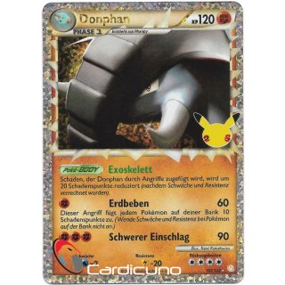 107/123 Donphan Celebrations Pokémon Sammelkarte Deutsch