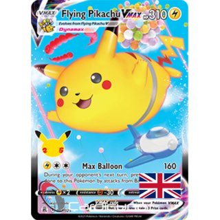 Flying Pikachu VMAX 007/025 Celebrations Pokémon Sammelkarte Englisch