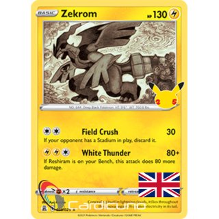 Zekrom 010/025 Holo Celebrations Pokémon Promo Englisch Sammelkarte