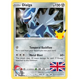 Dialga 020/025 Holo Celebrations Pokémon Promo Englisch Sammelkarte