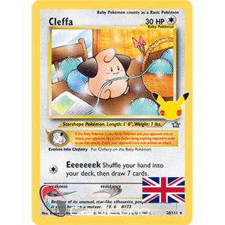Cleffa 20/111 Holo Celebrations Pokémon | Pii Englisch Sammelkarte