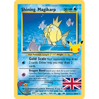 66/64 Shining Magikarp Holo Celebrations Pokémon Promo Englisch