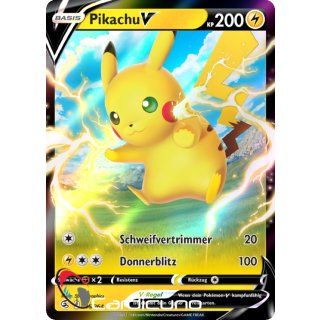 Pikachu V 086/264 Fusionsangriff Deutsch Sammelkarte