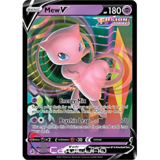 Mew V 113/264 Fusion Strike Englisch Pokémon Sammelkarte