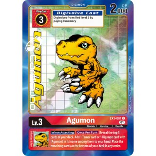 Agumon EX1-001 Alternative Art EN Digimon Classic Collection EX01