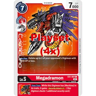 Megadramon EX1-007 Playset (4x) EN Digimon Classic Collection EX01