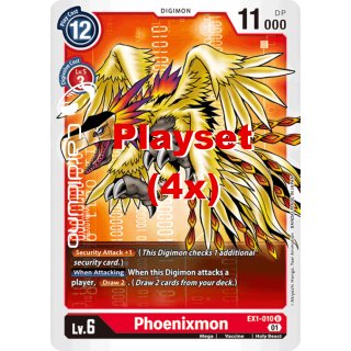 Phoenixmon EX1-010 Playset (4x) EN Digimon Classic Collection EX01