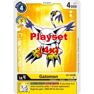 Gatomon EX1-026 Playset (4x) EN Digimon Classic Collection EX01