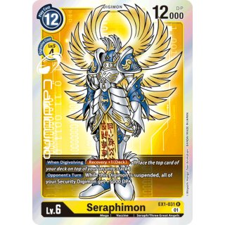 Seraphimon EX1-031 Rare EN Digimon Classic Collection EX01