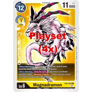 Magnadramon EX1-032 Playset (4x) EN Digimon Classic Collection EX01