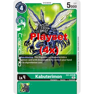 Kabuterimon EX1-035 Playset (4x) EN Digimon Classic Collection EX01