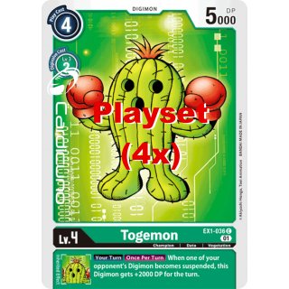Togemon EX1-036 Playset (4x) EN Digimon Classic Collection EX01