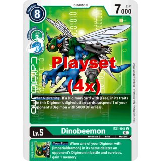 DinoBeemon EX1-041 Playset (4x) EN Digimon Classic Collection EX01