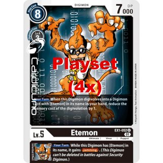 Etemon EX1-052 Playset (4x) EN Digimon Classic Collection EX01