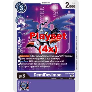 DemiDevimon EX1-056 Playset (4x) EN Digimon Classic Collection EX01