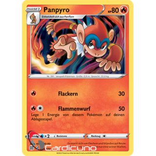 Panpyro 025/172  Strahlende Sterne Deutsch Pokémon Sammelkarte