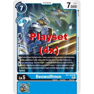 Beowolfmon BT7-025 Playset (4x) EN Digimon Next Adventure Sammelkarte