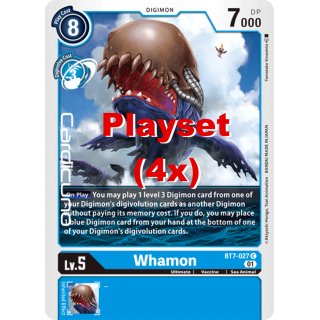 Whamon BT7-027 Playset (4x) EN Digimon Next Adventure Sammelkarte