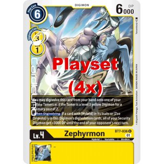 Zephyrmon BT7-036 Playset (4x) EN Digimon Next Adventure Sammelkarte