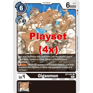 Gigasmon BT7-061 Playset (4x) EN Digimon Next Adventure Sammelkarte
