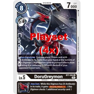 DoruGreymon BT7-064 Playset (4x) EN Digimon Next Adventure Sammelkarte