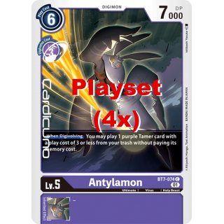 Antylamon BT7-074 Playset (4x) EN Digimon Next Adventure Sammelkarte