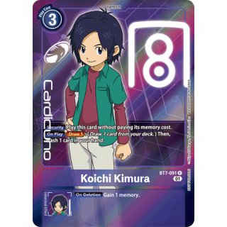 Koichi Kimura BT7-091 AA Alt Alternate Art EN Digimon Next Adventure Sammelkarte
