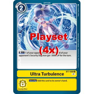 Ultra Turbulence BT7-098 Playset (4x) EN Digimon Next Adventure Sammelkarte