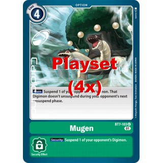 Mugen BT7-103 Playset (4x) EN Digimon Next Adventure Sammelkarte