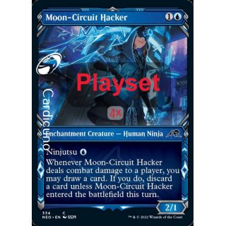 Moon-Circuit Hacker 334/302 Playset(4x) - Kamigawa: Neon Dynasty Magic Sammelkarte Englisch