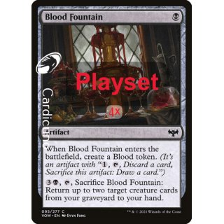 Blood Fountain 095/277 Playset(4x) - Innistrad: Crimson Vow Magic Sammelkarte Englisch