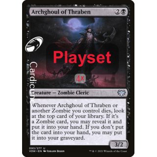 Archghoul of Thraben 93/277 Playset(4x) - Innistrad: Crimson Vow Magic Sammelkarte Englisch