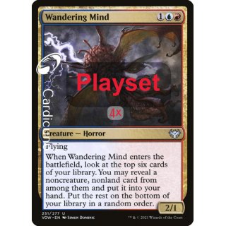 Wandering Mind 251/277 Playset(4x) - Innistrad: Crimson Vow Magic Sammelkarte Englisch