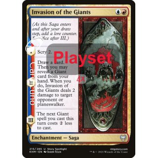 Invasion of the Giants 215/285 Playset(4x) - Kaldheim Magic Sammelkarte Englisch