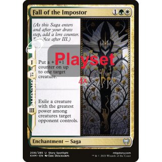 Fall of the Impostor 208/285 Playset(4x) - Kaldheim Magic Sammelkarte Englisch
