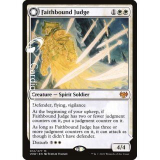 Faithbound Judge // Sinners Judgment 012/277 - Innistrad: Crimson Vow Magic Sammelkarte Englisch