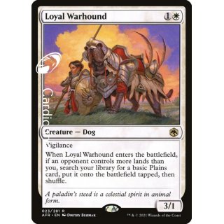 Loyal Warhound 023/281 - Adventures in the Forgotten Realms Magic Sammelkarte Englisch