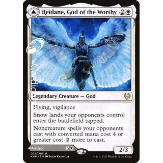 Reidane, God of the Worthy // Valkmira, Protectors Shield 021/285 - Kaldheim Magic Sammelkarte Englisch