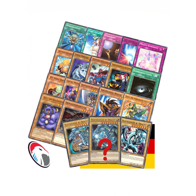 Karten 50 verschiedene deutsche Rare und Holo Karten Yu-Gi-Oh 