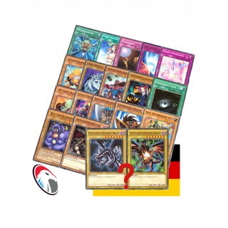 50 Verschiedene Yugioh Karten inkl. Rotäugiger schwarzer Drache zufällig ausgewählt Deutsch