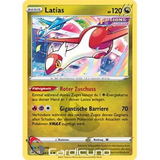 Latias 193/264 Fusionsangriff Deutsch Pokémon Sammelkarte