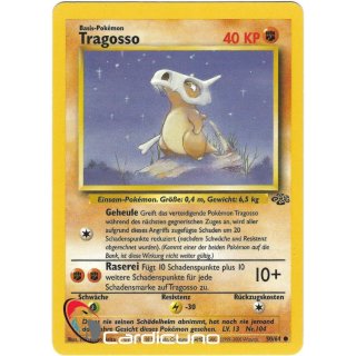 Tragosso 50/64 Dschungel Pokemon Sammelkarte Deutsch