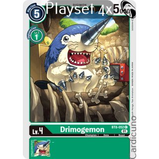 Drimogemon  BT8-052 Playset (4x) EN New Awakening Digimon Sammelkarte