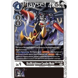SkullKnightmon Cavalier Mode BT8-062 Playset (4x) EN New Awakening Digimon Sammelkarte