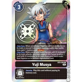 Yuji Musya BT8-092 EN New Awakening Digimon Sammelkarte