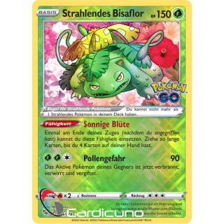 Strahlendes Bisaflor 004/078 Pokémon Go Sammelkarte Deutsch